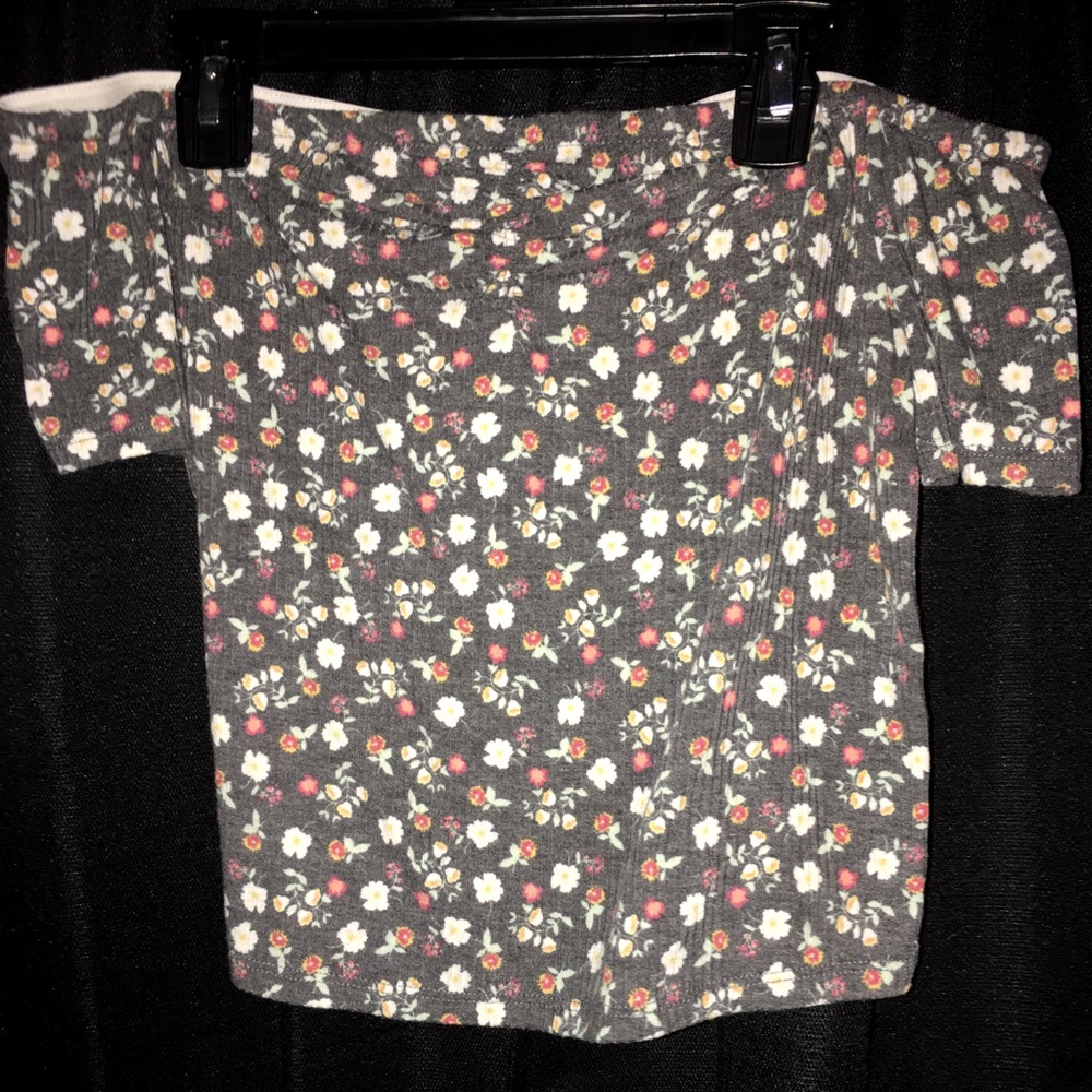 off the shoulder crop top